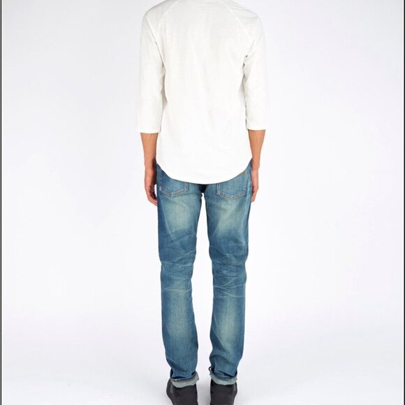 Classic Denim Slim Straight Jeans for Men - Picture 2 of 13